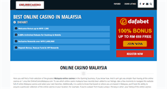 Desktop Screenshot of onlinecasinomalaysia.com